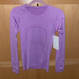 Lululemon swiftly tech in a purple pink plum vibe